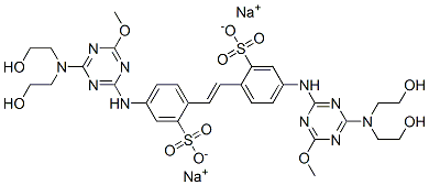 disodium 4,4'-bis[[4-[bis(2-hydroxyethyl)amino]-6-methoxy-1,3,5-triazin-2-yl]amino]stilbene-2,2'-disulphonate|
