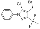 4-溴甲基-5-氯-1-苯基-3-三氟甲基-1H-吡唑 结构式