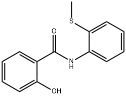 2-hydroxy-N-[2-(methylsulfanyl)phenyl]benzamide Struktur