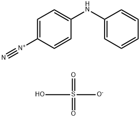 4-ジアゾジフェニルアミンスルファート 化学構造式