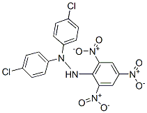 1,1-bis(4-chlorophenyl)-2-(2,4,6-trinitrophenyl)hydrazine 结构式