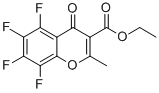 5,6,7,8-TETRAFLUORO-2-METHYL-4-OXO-4H-CHROMENE-3-CARBOXYLIC ACID ETHYL ESTER Structure