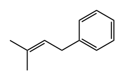 (3-甲基丁-2-烯-1-基)苯, 4489-84-3, 结构式