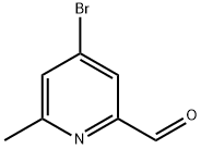 4-BROMO-6-METHYL-PYRIDINE-2-CARBALDEHYDE 化学構造式
