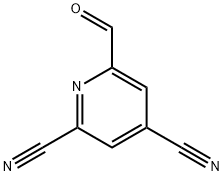 2,4-Pyridinedicarbonitrile, 6-formyl- (9CI) Structure