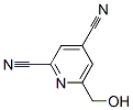 2,4-Pyridinedicarbonitrile, 6-(hydroxymethyl)- (9CI) 结构式