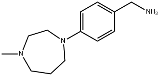 4-(4-METHYL-1,4-DIAZEPAN-1-YL)BENZYLAMINE 97, 448934-01-8, 结构式
