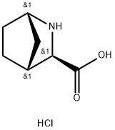 2-Azabicyclo[2.2.1]heptane-3-carboxylic acid, hydrochloride , (1S,3R,4R)-,448949-66-4,结构式