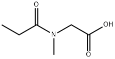 N-甲基-N-丙酰甘氨酸, 44897-56-5, 结构式