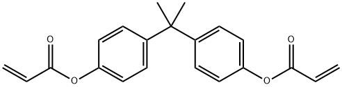 ジアクリル酸ビスフェノールA 化学構造式