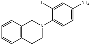 4-[3,4-Dihydro-2(1H)-isoquinolinyl]-3-fluoroaniline Structure