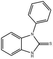 1-フェニル-1H-ベンズイミダゾール-2-チオール 化学構造式