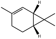 蒈烯,4497-92-1,结构式