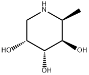 3,4,5-Piperidinetriol,2-methyl-,(2S,3R,4R,5R)-(9CI) Struktur