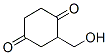 1,4-Cyclohexanedione, 2-(hydroxymethyl)- (9CI) 结构式