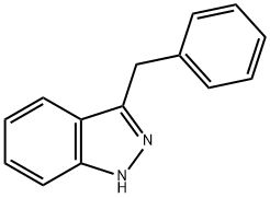 3-(PHENYLMETHYL)-1H-INDAZOLE 化学構造式
