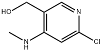 3-PyridineMethanol, 6-chloro-4-(MethylaMino)- Structure