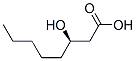 (R)-3-ヒドロキシオクタン酸 化学構造式