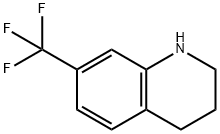 1,2,3,4-テトラヒドロ-7-(トリフルオロメチル)キノリン 化学構造式