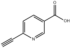 3-Pyridinecarboxylic acid, 6-ethynyl- (9CI) Struktur
