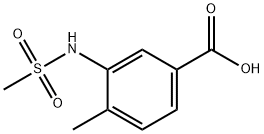 3-甲磺酰氨基-4-甲基苯甲酸, 450368-33-9, 结构式