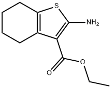 2-氨基-4,5,6,7-四氢苯并噻酚-3-羧酸乙酯,4506-71-2,结构式