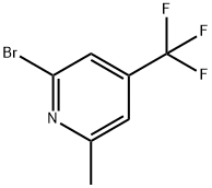 2-BROMO-6-METHYL-4-TRIFLUOROMETHYLPYRIDINE Structure