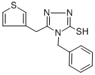 4-BENZYL-5-(3-THIENYLMETHYL)-4H-1,2,4-TRIAZOLE-3-THIOL 化学構造式