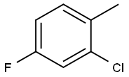 2-クロロ-4-フルオロトルエン 化学構造式