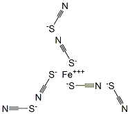 iron(III) hexathiocyanate Struktur