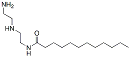 N-[2-[(2-aminoethyl)amino]ethyl]dodecanamide Struktur