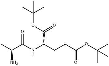 N-L-アラニル-L-グルタミン酸ビス(TERT-ブチル)エステル 化学構造式