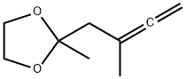 1,3-Dioxolane,  2-methyl-2-(2-methyl-2,3-butadienyl)-  (7CI,8CI,9CI),4528-29-4,结构式