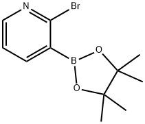 2-ブロモ-3-(4,4,5,5-テトラメチル-1,3,2-ジオキサボロラン-2-イル)ピリジン 化学構造式