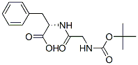 (叔丁氧羰基)甘氨酰-L-苯丙氨酸 结构式