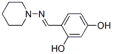 1,3-Benzenediol, 4-[(1-piperidinylimino)methyl]- (9CI) Structure