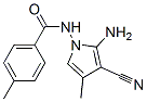 Benzamide, N-(2-amino-3-cyano-4-methyl-1H-pyrrol-1-yl)-4-methyl- (9CI) 化学構造式