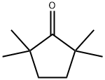 2,2,5,5-テトラメチルシクロペンタノン 化学構造式