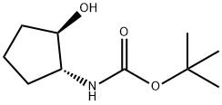 Carbamic acid, [(1R,2R)-2-hydroxycyclopentyl]-, 1,1-dimethylethyl ester (9CI) Struktur