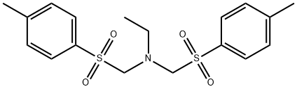 N,N-bis[(p-tolylsulphonyl)methyl]ethylamine Struktur