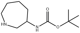 氨基甲酸,N-(六氢-1H-氮杂环庚烯-3-基)-,1,1-二甲基乙基酯 结构式