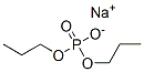 Phosphoric acid, dipropyl ester, sodium salt Struktur