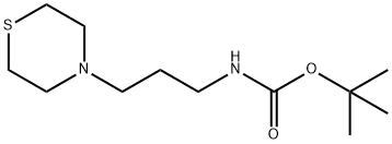 N-BOC-3-(4-硫代吗啉基)丙胺, 454701-66-7, 结构式