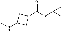 1-Вос-3-(метиламино) азетидин структура