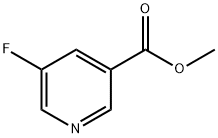 5-氟吡啶-3-甲酸甲酯, 455-70-9, 结构式