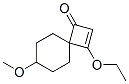 Spiro[3.5]non-2-en-1-one, 3-ethoxy-7-methoxy- (9CI) 化学構造式