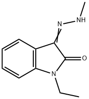 1H-Indole-2,3-dione,1-ethyl-,3-(methylhydrazone)(9CI) 结构式
