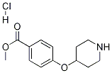 4-(哌啶-4-基氧基)苯甲酸甲酯盐酸盐,455323-66-7,结构式