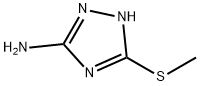 3-氨基-5-甲硫基-1H-1，2，4-三唑, 45534-08-5, 结构式
