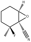 7-Oxabicyclo[4.1.0]heptane-1-carbonitrile,2-fluoro-2-methyl-,(1R,2S,6R)- 结构式